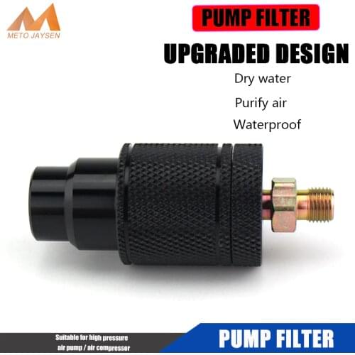 PCP Paintball Hand Pump Water-Oil Separator M10x1with Quick Couplers Free Filter 300bar 4500psi 50cm Pressure Hose