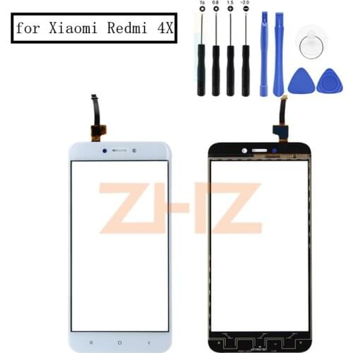 For Xiaomi Redmi 4X Touch Screen Front Glass Touch Panel Cover Front Outer Glass Lens for Redmi 4X Repair Parts + Repair Tools