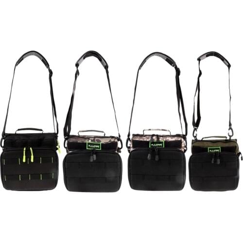 Fishing Bag Multifunctional Waterproof Shoulder Bag Reel Lures Storage Bag Outdoor Travel Sling Bag