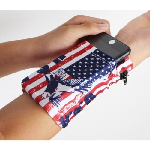 Running Bag for Phone Cartoon Sports Wrist Bag Hiking Cycling Gym Hip Man Wrist Wallet Pouch Band Coin Key Storage Lightweight