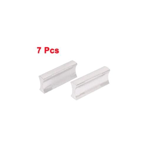 Uxcell Hot Sale 7PCS 32mm Aluminum Oxide Hole Center Knob Drawer Knobs Dresser Pull Handles Hardware Silver Tone