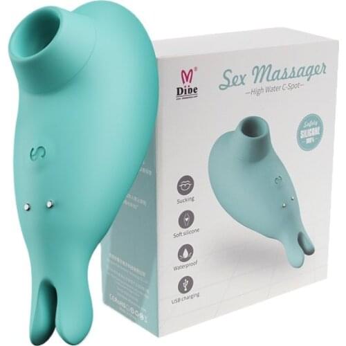 Q0007 G-spot Vibrator Magnetic Charging 10 Frequency Waterproof Rod Heating Powerful Vibration Motor Suction Vibrator