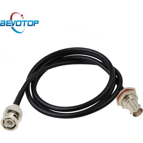 Waterproof BNC Female Nut Bulkhead to BNC Male Plug RG58 Pigtail Jumper BNC RF Coaxial Extension Cable 50 Ohm