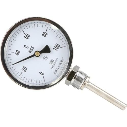 WSS-411 0-120 Degree Length 15cm Bimetallic Stainless Steel Disc Industrial Boiler Profession Anti-corrosion