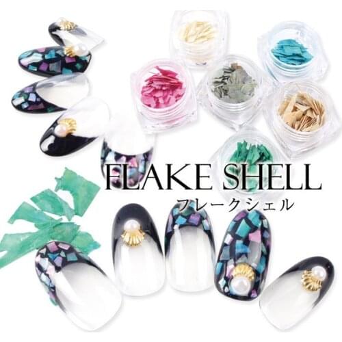 1bottle(1.5g) Retail 2017 New Japan Nail Art Deco Natural Shell Colorful Nail Accessories DIY Nail Tools For Manicure