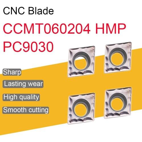 10PCS CCMT060204 HMP PC9030 Carbide Inserts High Quality CCMT 060204 Internal Turning Tool CNC Lathe Cutter Tool