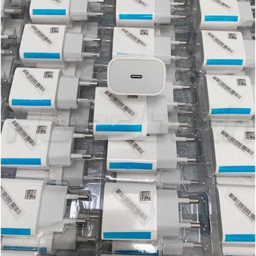 100pcs 20W PD USB Type C Charger Adapter For iPhone 12 Pro 11 XS Fast Charging US EU Plug Travel Charger Power Adapter