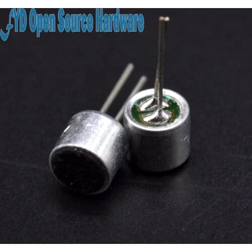 100pcs 6*5mm condenser electret microphone sensitivity 52DB