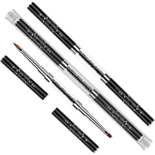 3Color Acrylic Nail Brush Double-Ended Nail Art Brush For 3D Painting Brushes Nail Art Brush Tools For Nail Art DIY Beginner