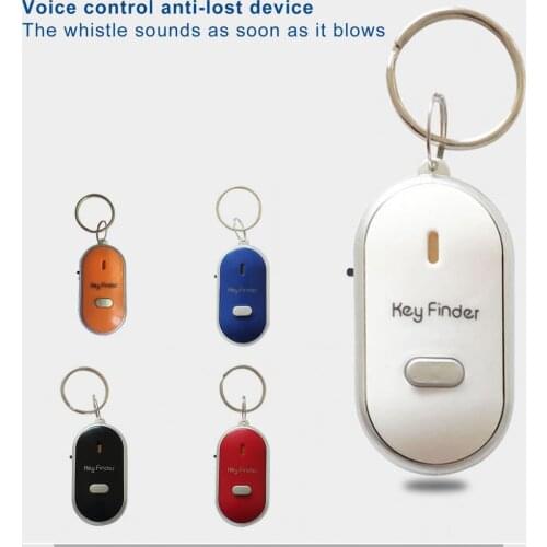 4Pcs/set Anti-lost Keychain Sound Control Key Finder Device Elder SOS Finder Emergency Alarm Finder GPS Tracker Home Security