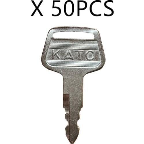 50 Pcs Ignition key For KATO Excavator Heavy Construction Equipment KV02 HD Starter Switch