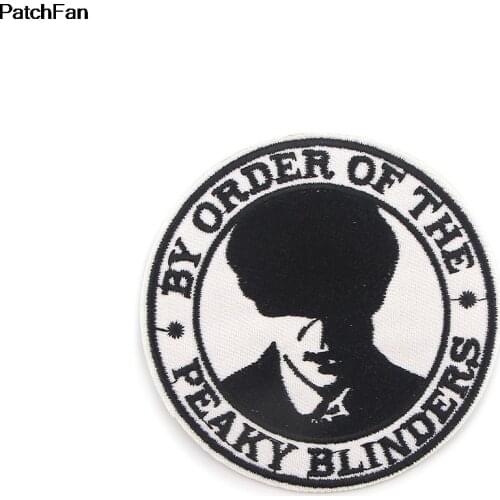 A3755 Patchfan DIY Cartoon Peaky Blinders Character Badges Embroidery Patch Applique Ironing Clothing Sewing Decorative