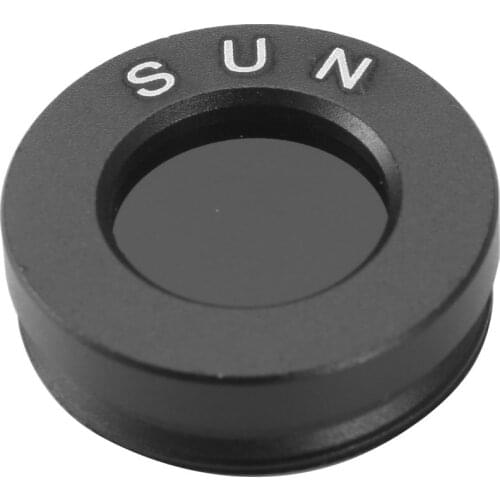 Astronomical Telescope Accessories 0.965 "/1.25" Black Sun Filters Full-aluminum Standard Thread for Astro Optics Eyepiece