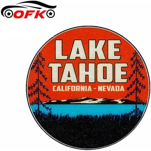OFK For Lake Tahoe California Decal Sticker Fine Decal Vinyl Car Sticker Car Accessories Sunscreen