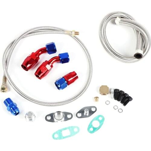 New Turbo Charger Oil Drain Return Feed Line Repair Kit Car Accessory Turbine Repair Kit T3 T4 T04E T61 T60 T60-1 T70 Turbo