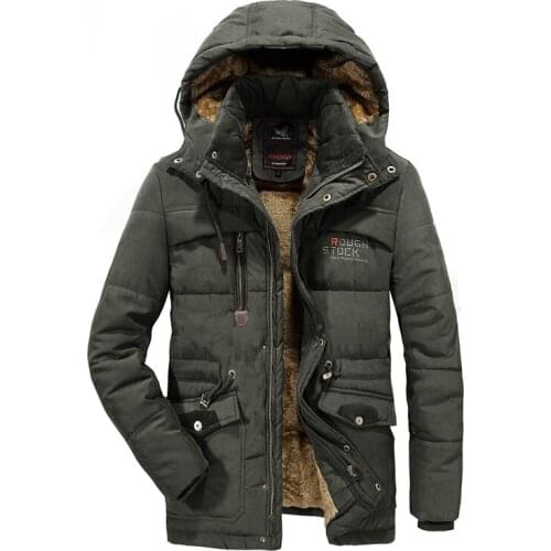 Brand Winter Parka Coats Men Warm Thick Cotton Padded 2020 Mens Fleece Hooded Windbreaker Overcoat Plus Size Military Jacket 8XL