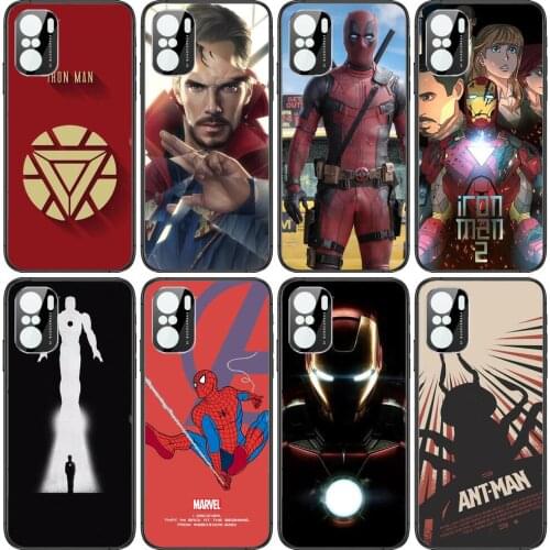 Marvel Mjolnir Phone Case For xiaomi redmi POCO F1 F2 F3 X3 Pro M3 9C 10T Lite NFC Anime Black Cover Silicone Back Prett mi 10 u