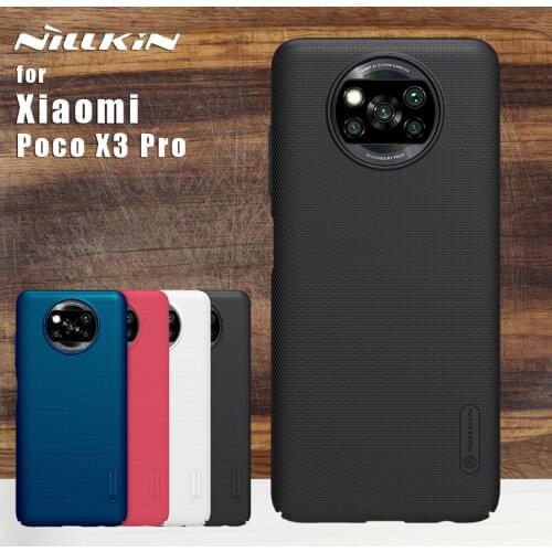 Nillkin For Xiaomi Poco X3 Pro case Frosted full 360 Phone Case Lens Protective Back Cover For Xiaomi Poco X3 NFC