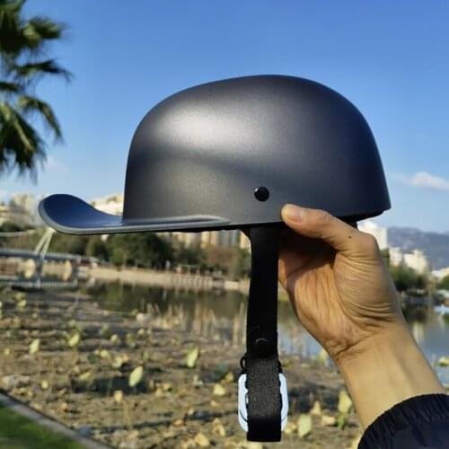 Motorcycle Helmet Retro Helmet Motorcycle Full Face Baseball Cap Helmet Accessories Duck Helmet Dot Approved Casco Demoto BQ1