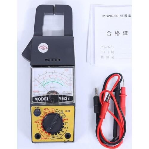 MG28 Pointer Clamp Meter Type Multimeter Pointer K-type Thermocouple
