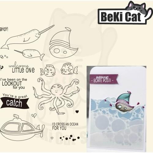 German animal friendships Clear Stamps for DIY Scrapbooking/Card Making Fun Decoration Supplies