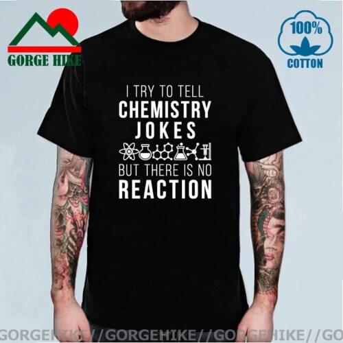 Novelty Chemistry Jokes Science Teacher T-Shirt Mens Short Sleeves Oversized Streetwear Hip Hop Printed T Shirts Tops Tees Shirt