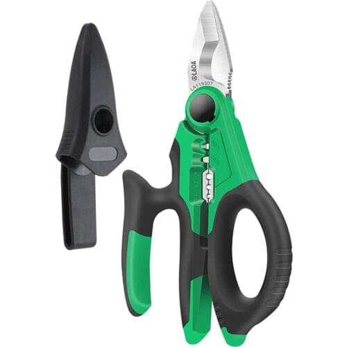 LAOA Wire Cutter 6"/7" Electrician Scissors Crimpper Stainless Wire Stripper Crimping Tool Cable Cutting Scissors