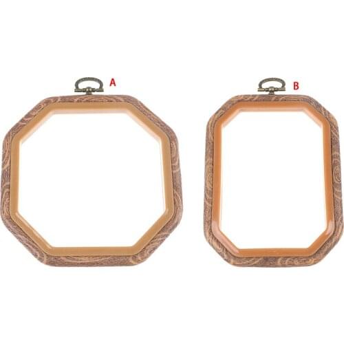 Plastic Embroidery Frame Hoop Square Shape DIY Cross Stitch Machine Needlework Craft Sewing Hoop Embroidery Tools 2 Size