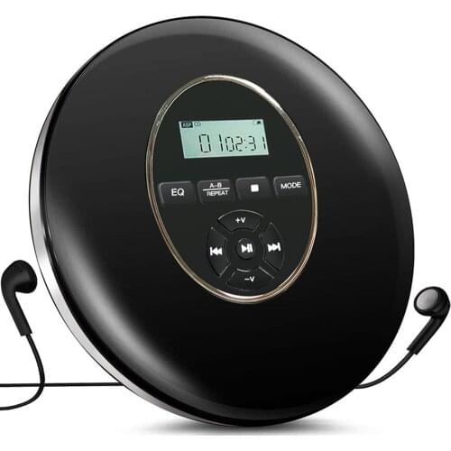 Portable CD Player Anti-Skid Small Music CD Walkman for Home Travel Car with LCD Display Personal Music Player