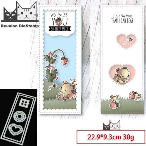 Reunion Rectangular Border New Metal Cutting Dies Stencils for DIY Scrapbooking Photo Album Decorative Embossing DIY Paper Cards