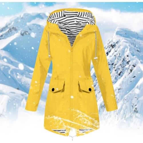 Plus Size Impermeable Waterproof Rain Jackets Women Jacket Long Coat Waterproof Windproof Soft Jackets Outdoor Loose Rain Coat