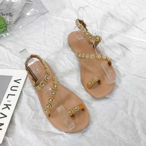 Women Sandals 2020 Summer Outdoor Beach Flip-flop Sandals Solid Fashion Gladiator Sandals Women Flats Casual Ladies Shoes