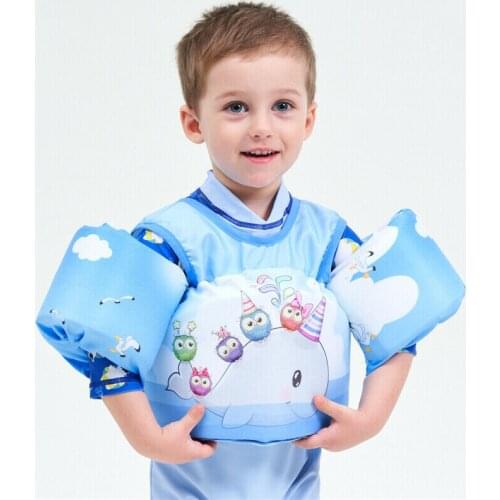 Cartoon Children Life Jacket Puddle Jumper Short Sleeve Swimming Safety Buoyancy Vest for Kids Baby