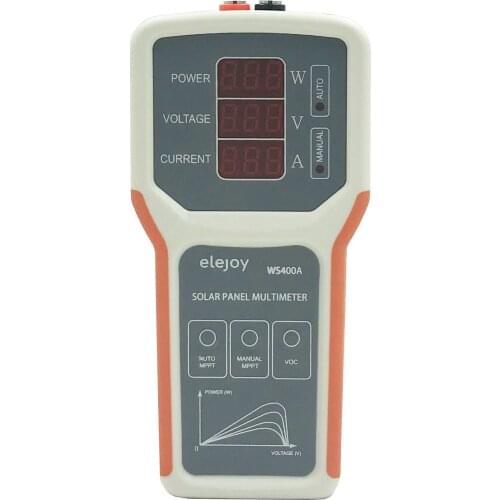 LED smart MPPT solar panel multimeter energy systems solar panel tester VOC test power meter voltage meter current meter WS400A