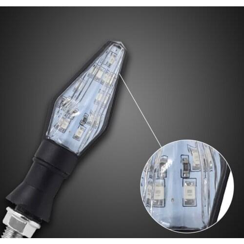 Motorcycle general LED flexible flashing indicator for SUZUKI GSX250 GSX550 GSX600 FJ-FV GN72A Katana GSXR1000