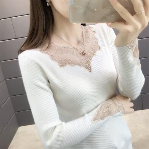 OHCLOTHING XH Autumn/winter 35293 new round collar lace embroidered knitted garment set head top 40