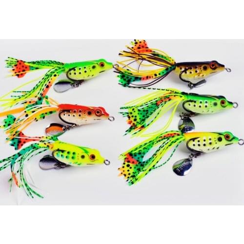 1Pcs Soft Bait Artificial CF Lure 40mm 6g Lifelike Lure Soft Bass Frog Fishing Lures