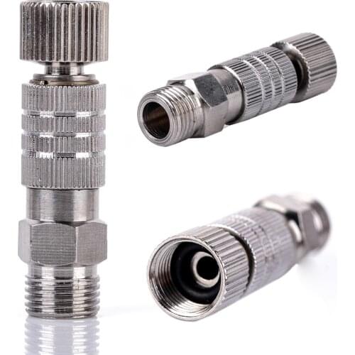 1pc Airbrush Quick Release 1/8inch Adaptor Professional Fitting Coupling Connector Durable Airbrush Accessory 1.57"x0.39"x0.31"