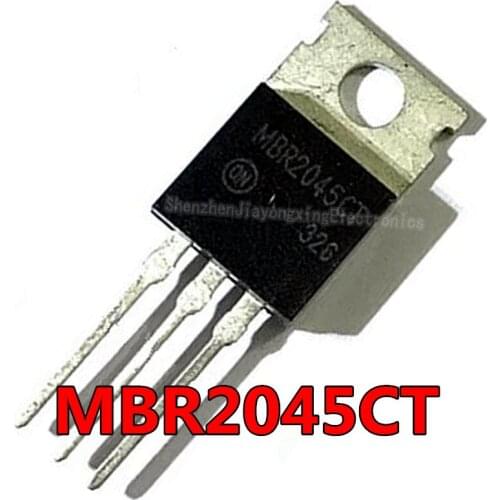 10pcs/lot MBR2045CT MBR2045 20A 45V Schottky diode T0-220 original authentic TO-220
