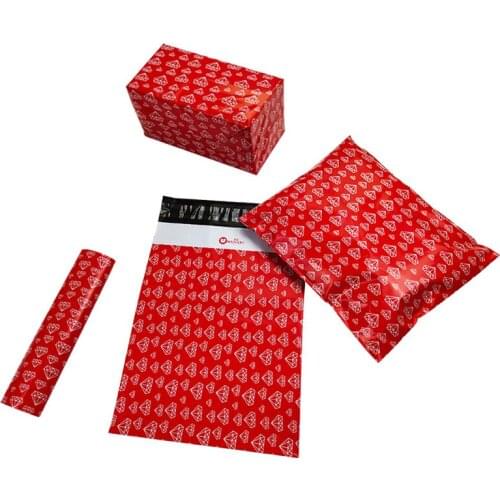 100Pcs Diamond Printed Courier Bag Self Sealing Shipping Mailing Bag Thicken Poly Mailer Waterproof Plastic Packaging Envelope