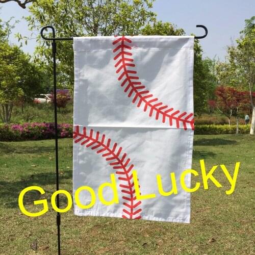 200pcs/lot free shipping Monogrammed New Arrival Personalized Baseball Sports Garden Flag in stock