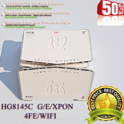 50/100pcs Lot Used HG8145C 8245C EPON GPON XPON House Model ONU 4FE+WIFI Terminal Modem replace HG8346M FTTH ONT Free ship