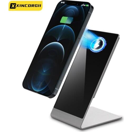 Aluminum Magnetic Wireless Charger Docking Stand 15W For Magsafe IPhone 12 Pro Max Charging With Magnet