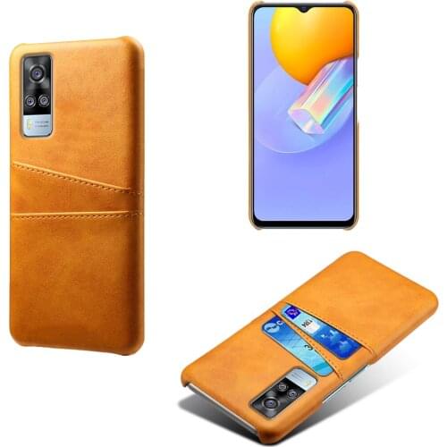 For VIVO Y31 2021 vivoY31 Case V2036 Retro PU Leather Card Slots Wallet Case Matte Hard Cover For vivo Y31 Y 31 2021 6.58" Coque