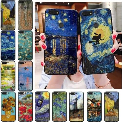 Van Gogh Monet Oil Painting Phone Case For Huawei Honor 7C 7A 8X 9X 8A 10i 20lite 10 10lite 20S 20 8C 7X 8S 7S 9A 10X lite