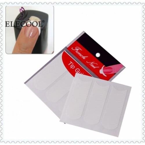 ELECOOL 5PCS U Type Nail Sticker French Nail Stickers Guide Decal Nail Art Tape Tips Manicure Form Guide Manicure Tools TSLM1