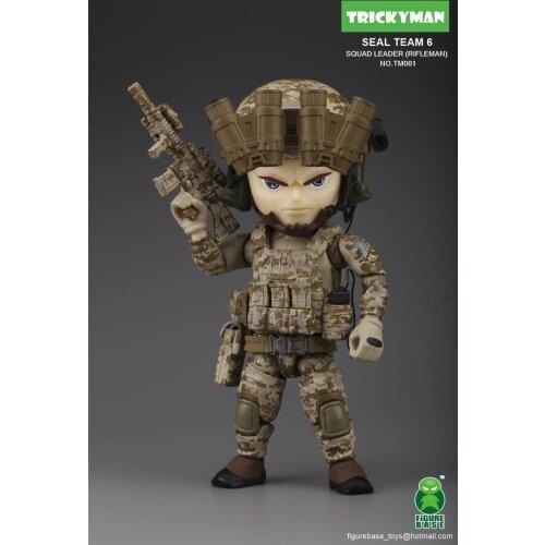 FigureBase TM001 TRICKYMAN SEAL TEAM 6 SQUAD LEADER RIFLEMAN 5" Action Figure
