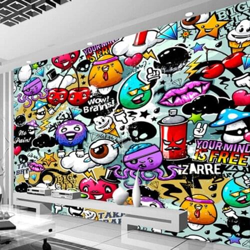 Photo Wallpaper Modern 3D Graffiti Mural Kids Bedroom KTV Bar Creative Wall Decor Art Wall Papers For Walls 3 D Papel De Parede