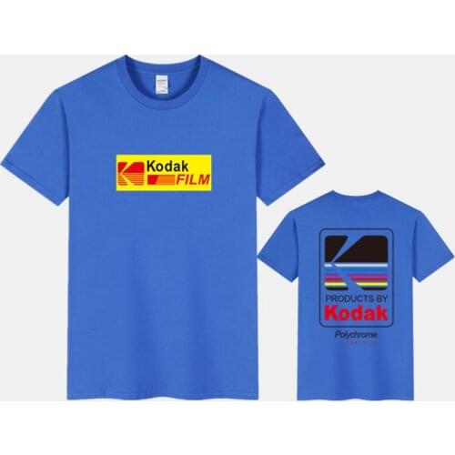 Men tshirt 2020 Summer Men Women Tee Korea Retro Loose Wild Kodak Letter Short-sleeved KODAK Cotton T shirt Hip Hop Men Tops