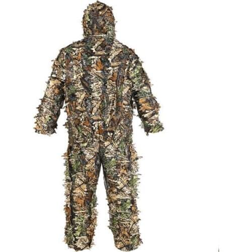 Sticky flower bionic leaves Green Leaves Camouflage Suit Hunting Ghillie Suit Woodland Camouflage Universal Camo Sniper Army